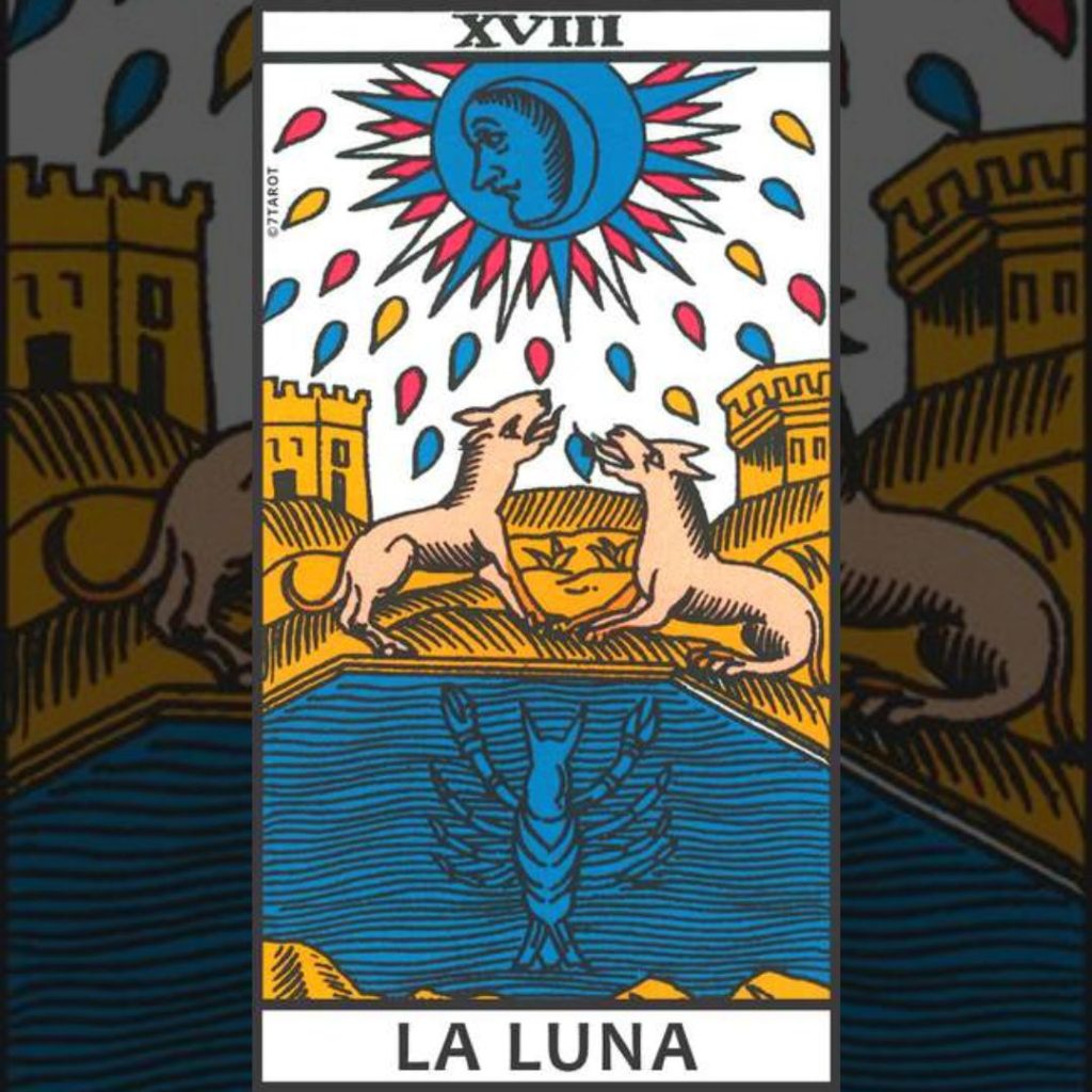 El arcano de la luna y su significado - curso de tarot Madrid